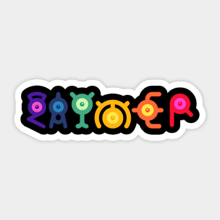 Unown Gaymer - Pride Sticker